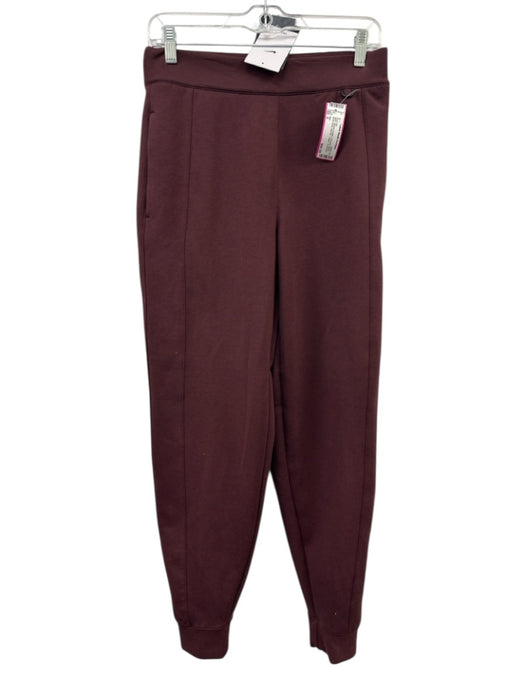 Nike Size S Maroon Purple Polyester Blend Mock Neck Half Zip Jogger Pant Set Maroon Purple / S