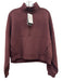 Nike Size S Maroon Purple Polyester Blend Mock Neck Half Zip Jogger Pant Set Maroon Purple / S