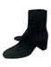 M. Gemi Shoe Size 38.5 Black Suede Side Zip Block Heel Ankle Booties Black / 38.5