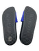 Balenciaga Shoe Size 41 Black & Blue Rubber Open Toe & Heel Slide Logo Sandals Black & Blue / 41