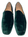 Banana Republic Shoe Size 9.5 Green Velvet Square Toe Slip On Loafers Green / 9.5