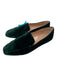 Banana Republic Shoe Size 9.5 Green Velvet Square Toe Slip On Loafers Green / 9.5