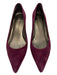 Stuart Weitzman Shoe Size 8.5 Wine Red Suede Pointed Toe Block Heel Pumps Wine Red / 8.5