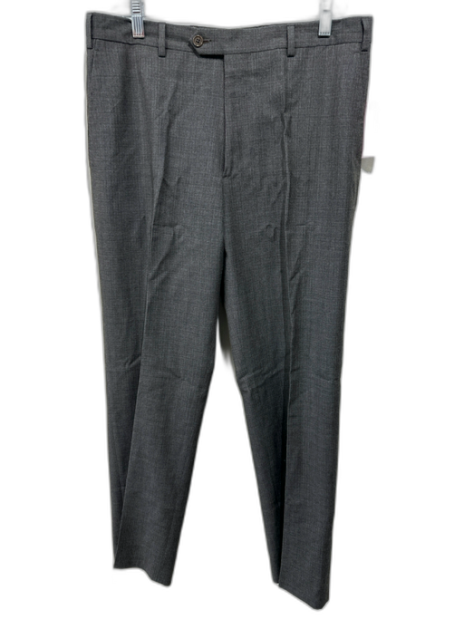 Armani Size 34 Gray Wool Blend Solid Dress Men's Pants Gray / 34