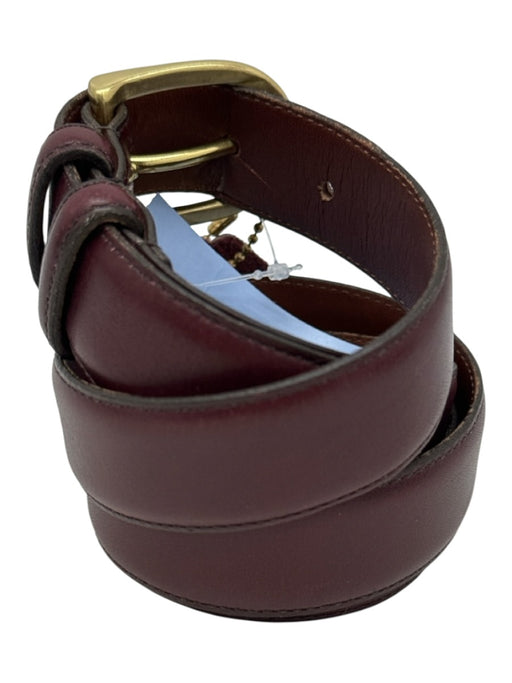 Coach Brown Leather Solid Men's Belt Brown