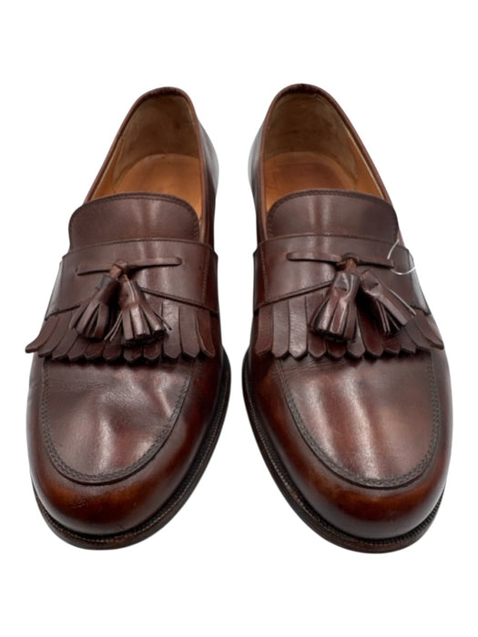 Salvatore Ferragamo Shoe Size 10 Brown Leather Solid Tassel Detail Men's Shoes Brown / 10