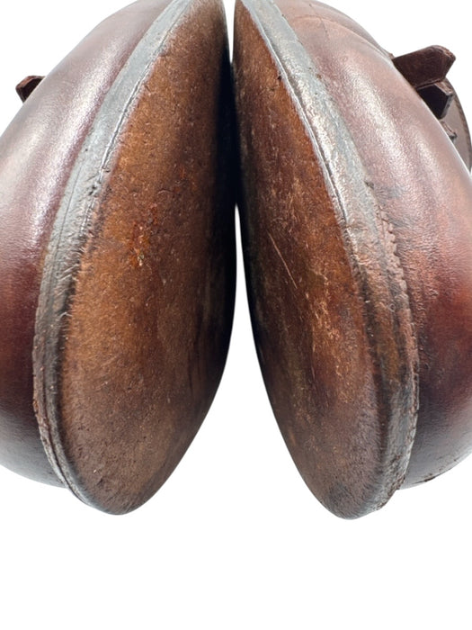 Salvatore Ferragamo Shoe Size 10 Brown Leather Solid Tassel Detail Men's Shoes Brown / 10