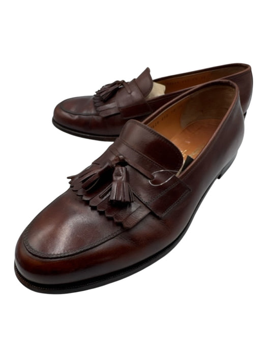 Salvatore Ferragamo Shoe Size 10 Brown Leather Solid Tassel Detail Men's Shoes Brown / 10