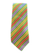 Holland & Sherry Green & Multi Silk Striped Men's Tie Green & Multi