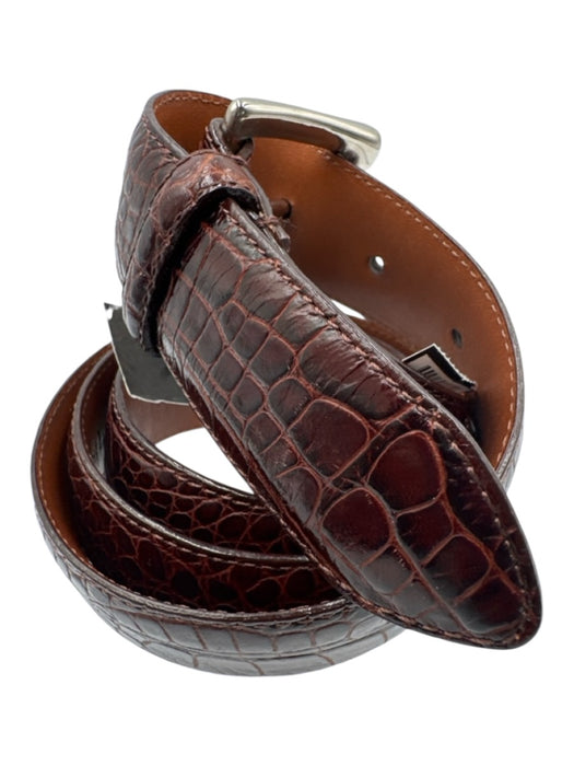 Polo Brown Leather Solid Men's Belt Brown