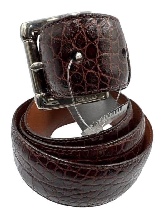 Polo Brown Leather Solid Men's Belt Brown