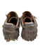 Esse Ut Esse Shoe Size 38 Dark Grey Leather Fringe Detail lace up Metallic Shoes Dark Grey / 38