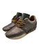 Esse Ut Esse Shoe Size 38 Dark Grey Leather Fringe Detail lace up Metallic Shoes Dark Grey / 38