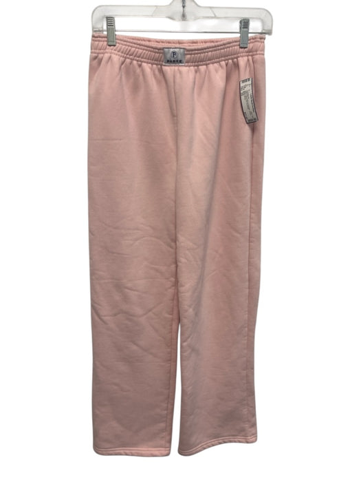 Parke Size XS Light Pink Cotton & Polyester Elastic Waist Wide Leg Sweatpants Light Pink / XS