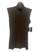 Norma Kamali Size XS Brown Polyester Turleneck Sleeveless Top Brown / XS