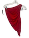 Norma Kamali Size XS Red Polyester One Shoulder Top Red / XS