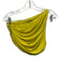 Norma Kamali Size S/36 Yellow Polyester Ruched One Shoulder Asymmetric Top Yellow / S/36