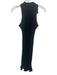 Helmut Lang Size S Black Cotton Sleeveless Ribbed Collared Dress Black / S