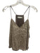 Jonathan Simkhai Size XS Champagne Polyester Spaghetti Straps Sequined Top Champagne / XS