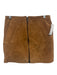 BlankNYC Size 25 Brown Leather Suede Front Pockets Front Zip Mini Skirt Brown / 25