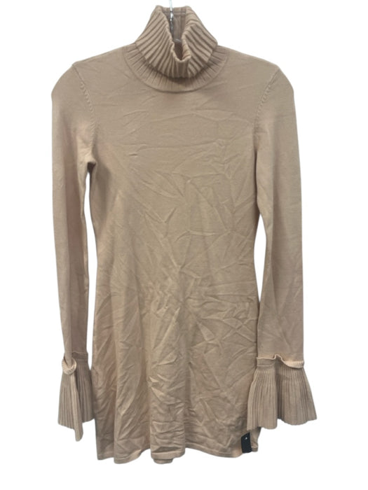 House of Harlow 1960 Size S nude Nylon & Viscose Knit Turtleneck Dress nude / S