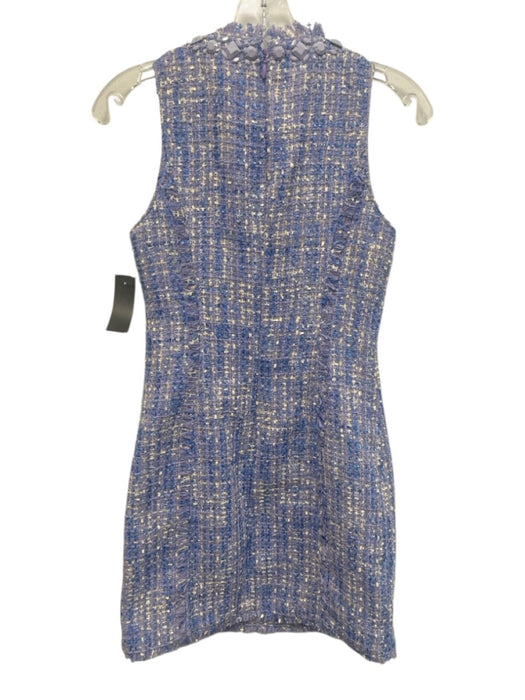 5a7 Cinq a Sept Size 0 Lavender Polyester & Acrylic Tweed Sleeveless Dress Lavender / 0
