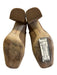 Sam Edelman Shoe Size 7 Taupe Beige Leather Block Heel Side Zip Booties Taupe Beige / 7