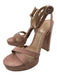 Gianvito Rossi Shoe Size 38 Blush Pink Suede Criss Cross Ankle Strap Pumps Blush Pink / 38