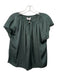 Velvet Size XS Forest Green Viscose Short Sleeve keyhole front Top Forest Green / XS