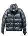 SAM. Size M Black Vegan Leather Down Fill Puffer Collar Jacket Black / M
