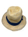 Lola Hats Yellow & Blue Straw Ribbon Embroidered Wide Brim Hat Yellow & Blue