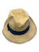 Lola Hats Yellow & Blue Straw Ribbon Embroidered Wide Brim Hat Yellow & Blue