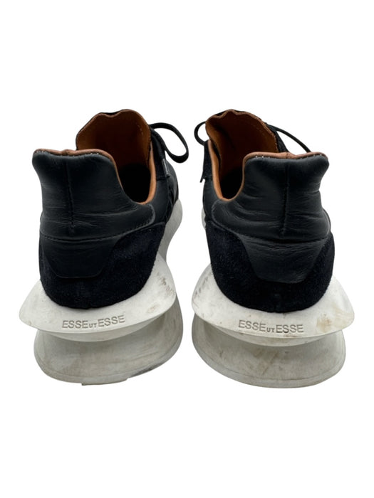 Esse Ut Esse Shoe Size 38 Black, White, Brown Leather Upper Lace Up Sneakers Black, White, Brown / 38