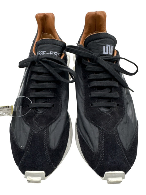 Esse Ut Esse Shoe Size 38 Black, White, Brown Leather Upper Lace Up Sneakers Black, White, Brown / 38