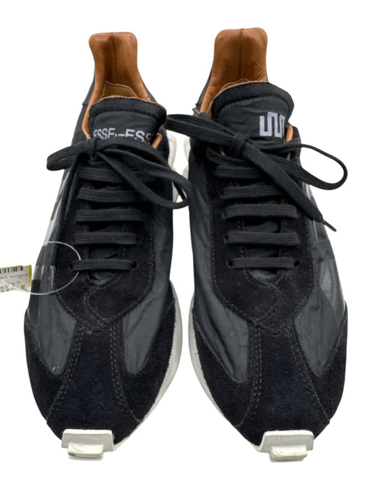 Esse Ut Esse Shoe Size 38 Black, White, Brown Leather Upper Lace Up Sneakers Black, White, Brown / 38