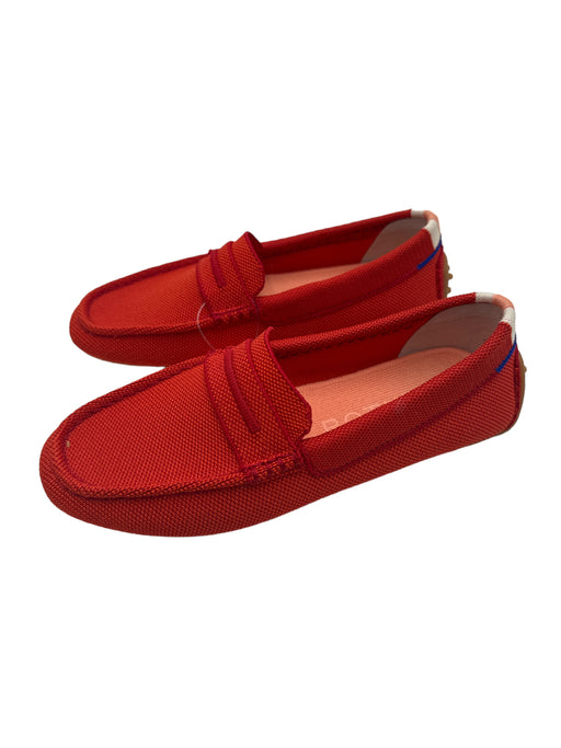 Rothy's Shoe Size 6 Red Orange Knit Penny Loafer Loafers Red Orange / 6