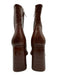 Dolce Vita Shoe Size 6.5 Brown Leather Upper Square Toe Croc Embossed Boots Brown / 6.5