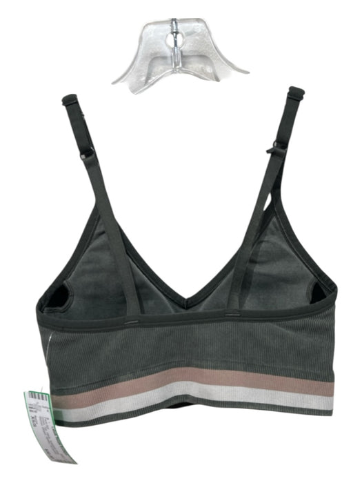 Spanx Size XS/S Green, Tan, White Spaghetti Strap Ribbed Striped Pant Set Green, Tan, White / XS/S