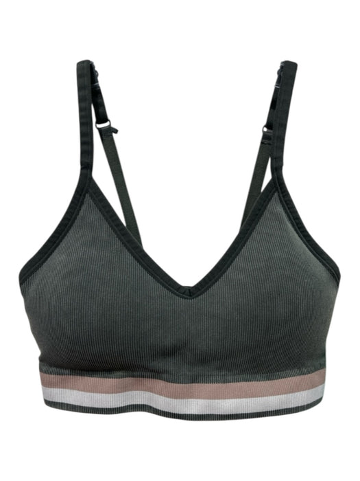 Spanx Size XS/S Green, Tan, White Spaghetti Strap Ribbed Striped Pant Set Green, Tan, White / XS/S