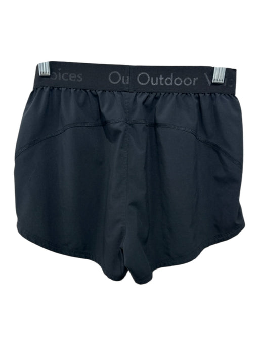 Outdoor Voices Size XS Black Elastic Waist Logo Zip Pockets Athletic Shorts Black / XS