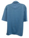 Masters Size M Blue & Black Synthetic Striped Polo Men's Short Sleeve Blue & Black / M