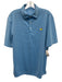 Masters Size M Blue & Black Synthetic Striped Polo Men's Short Sleeve Blue & Black / M