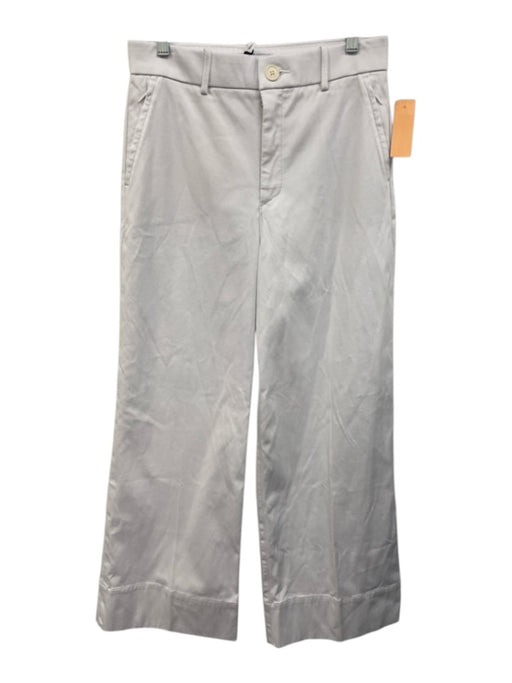 Spanx Size Medium White Cotton Blend High Rise Zip Pockets Wide Leg Pants White / Medium