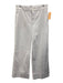 Spanx Size Medium White Cotton Blend High Rise Zip Pockets Wide Leg Pants White / Medium