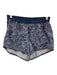 Outdoor Voices Size XS Navy, White, Gray Elastic Waist Abstract Print Shorts Navy, White, Gray / XS