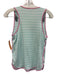 Lake Size XS Pink & Mint Cotton Sleeveless Striped Piping Short Set Pink & Mint / XS