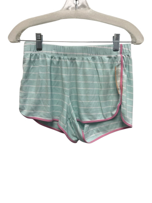 Lake Size XS Pink & Mint Cotton Sleeveless Striped Piping Short Set Pink & Mint / XS