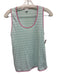 Lake Size XS Pink & Mint Cotton Sleeveless Striped Piping Short Set Pink & Mint / XS