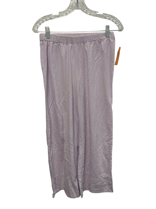 Lake Size XS Lilac Purple Cotton Elastic Waist Swiss Dot Ruffle Pant Set Lilac Purple / XS