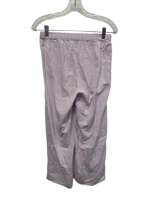 Lake Size XS Lilac Purple Cotton Elastic Waist Swiss Dot Ruffle Pant Set Lilac Purple / XS